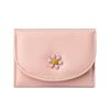 Women PU Leather Trifold Wallet Cute Daisy Short Purse Large Capacity Card Holder Coin Pocket ID Window Cash Wallet for Girls