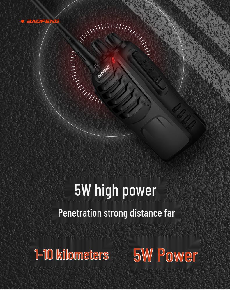 Baofeng BF-888S 5W High-Power Multifunctional Handheld Radio for Outdoor and Commercial Use