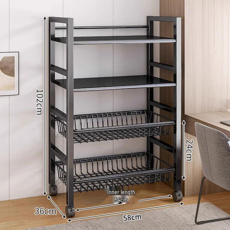 Multi-Layer Kitchen Microwave and Vegetable Storage Rack