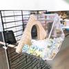 Transparent Parrot Nesting Box Acrylic Bird Hanging Nest  for Parrots Parakeet Budgerigar