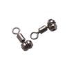 Portable Durable Stainless Steel Solid Rings Tackle Fishing Rolling Swivels Connector Ball Bearing