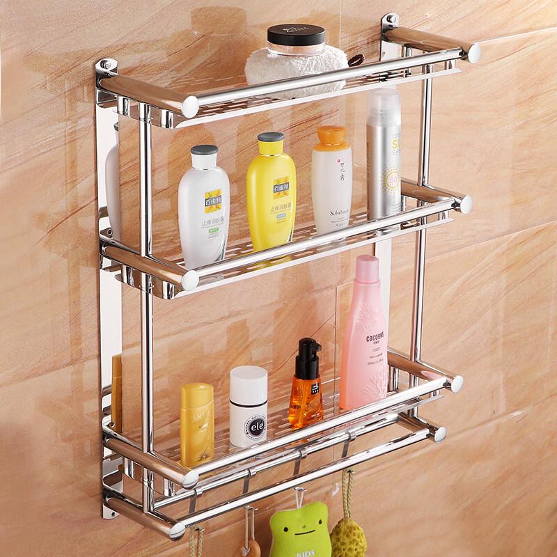 Chuke No-Drill Stainless Steel 3-Tier Bathroom Shelf