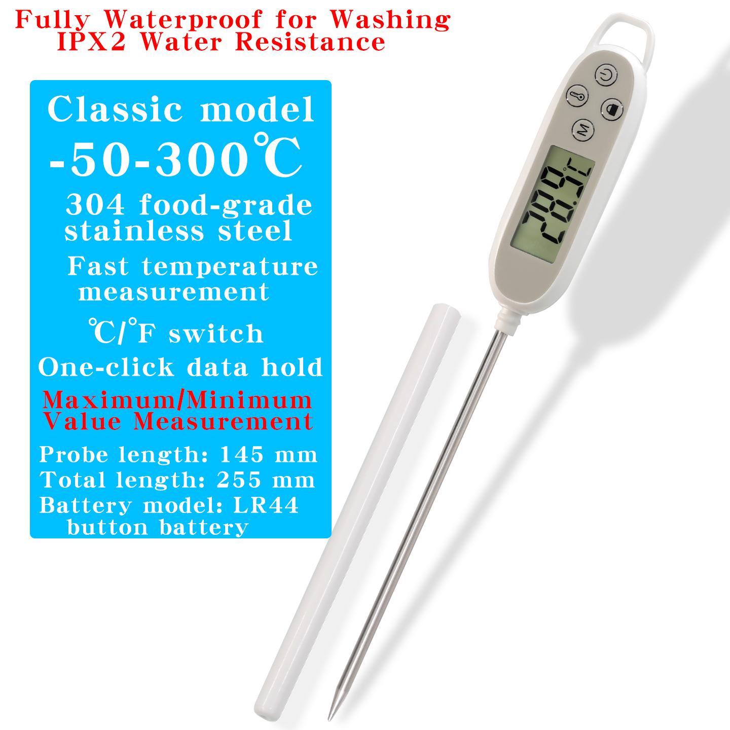 

High-Precision Digital Food Thermometer – For Baking, Cooking, and Baby Food, Measures Water, Oil, Milk, and Core Temperatures YZ6013