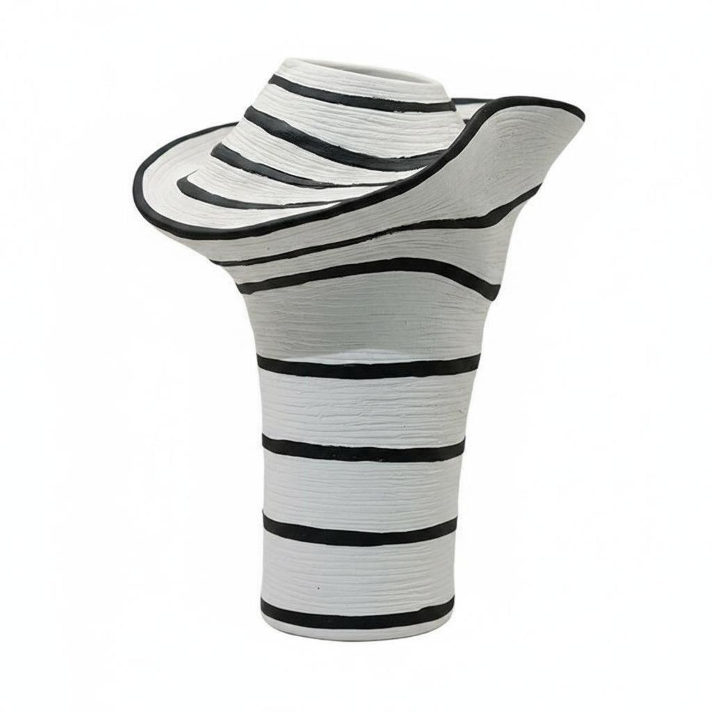Ceramic Vase Nordic Abstract Artistic Shape Home Decor for Living Room,