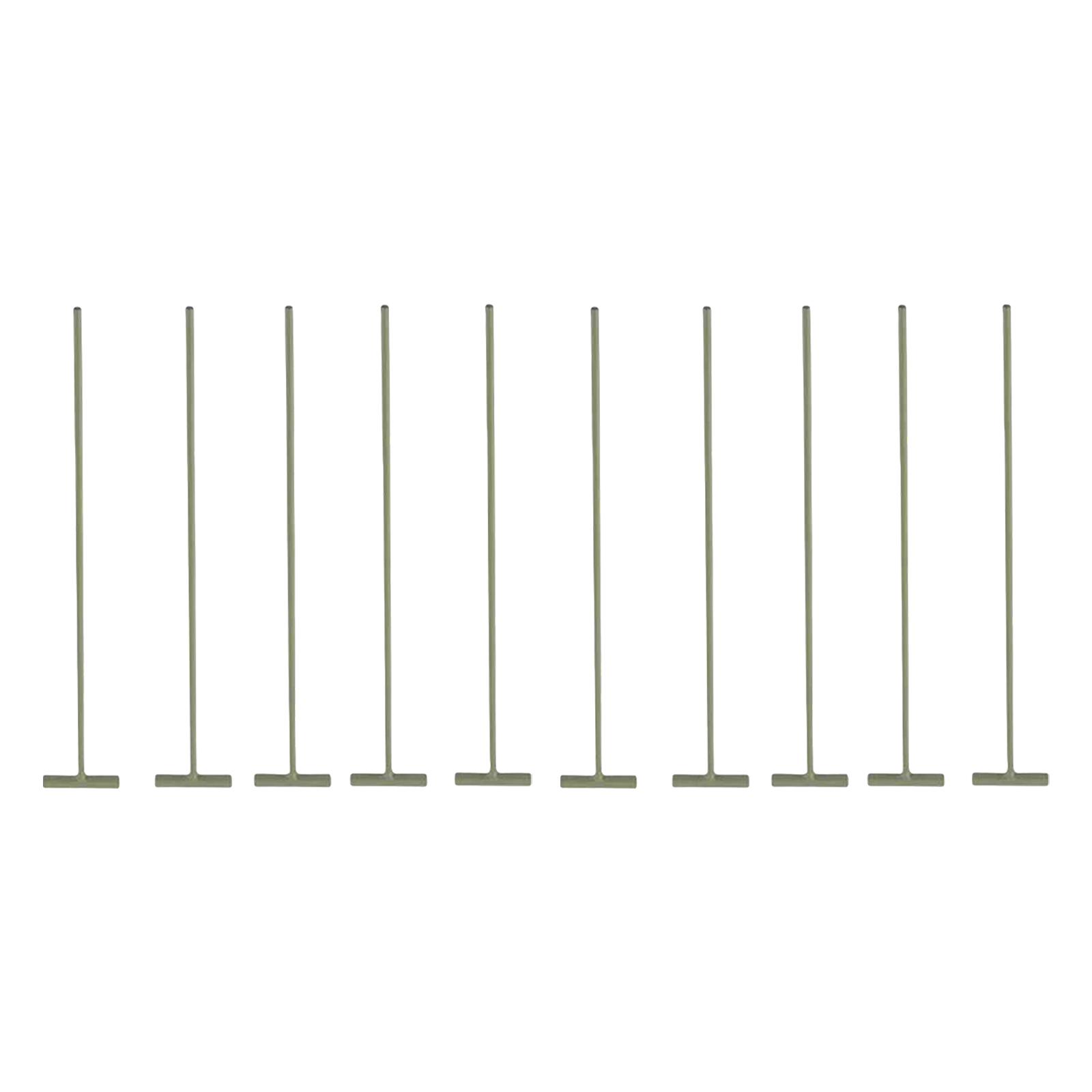 10x 26cm Pigeon Birds Entrance T Traps Removable Iron Pigeon Door Wire Bars for Birds Cage Window Loft Trapping Doors Lawn Porch bianco