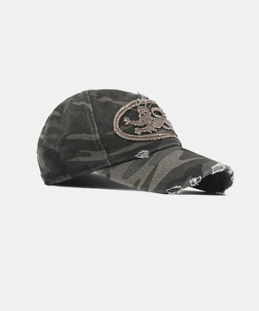 BADBLOOD Mystic Big Patch Ball Cap - Dusty Green Camo