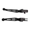 Black Brake Lever Set Slotted Brake Clutch Levers for Harley Davidson 1996-2014