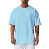 Men's Plus Size Mesh Breathable Oversized Drop Shoulder Fitness T-Shirt