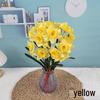 New Large 7-Prong Daffodil Artificial Flower for Wedding, Photography, and Living Room Decor.