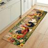 C1P Chicken Pattern Kitchen Rug Non-Slip Door Mat Pop Design Bathroom Rug Bath Mat Carpet for Home Sink Laundry Decoreeree