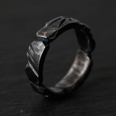 Nuevo Anillo Ajustable Retro para Hombre con Apertura Groove Minimalista y de Moda Accesorio de Motocicleta Anillo Joyería Rock Hip-hop Regalo de Fiesta