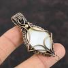 Mother Of Pearl Pendant Copper Wire Wrapped Pendant Handmade Pendant Beautiful Copper Jewelry Gemstone Pendant For Gift Wire Wrapped Jewelry