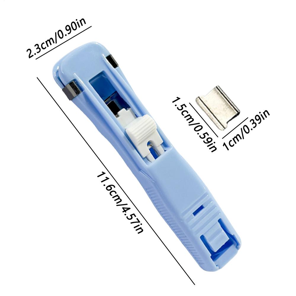 Clip Stapler Reusable Push Clamp Book Binding Machine Office Accessories For Paper Documents File Stapler School Supplies