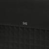 Daks Black Leather Crossbody Bag With Grid Pattern Dbba5f263bk