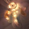 Natural Christmas Colorful Lights Home Decoration Single Ring Dream Catcher Hanging Decorations