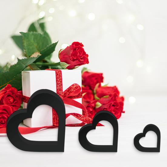 Valentinstag Liebe/XXOO/Herz Tischaufsatz für Zuhause Liebesblockschild Freistehend Party Hochzeitstag Dekoration