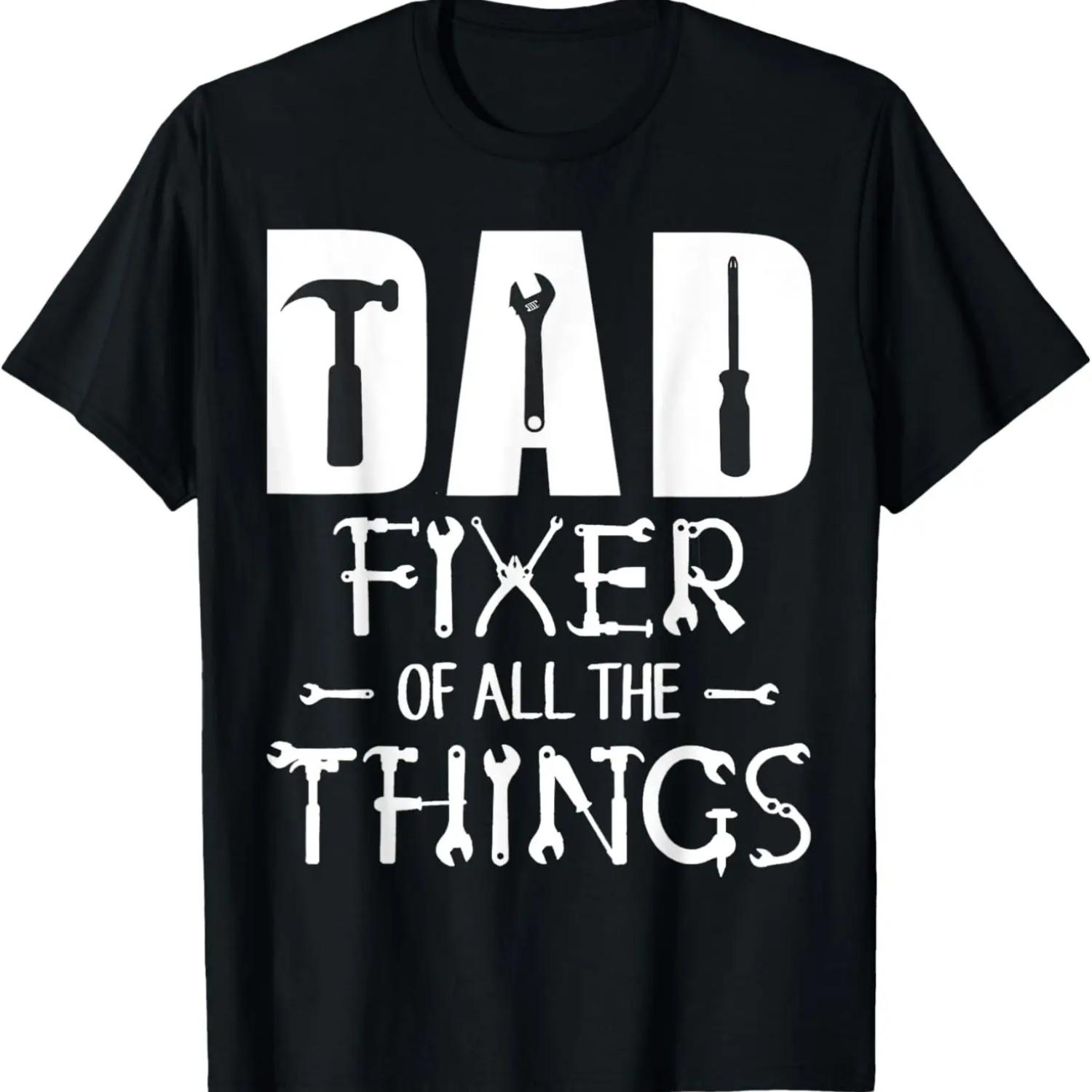 

ПАПА Мастер на все руки Смешные инструменты Папины шутки Футболка на День отца XXXXXL чёрный