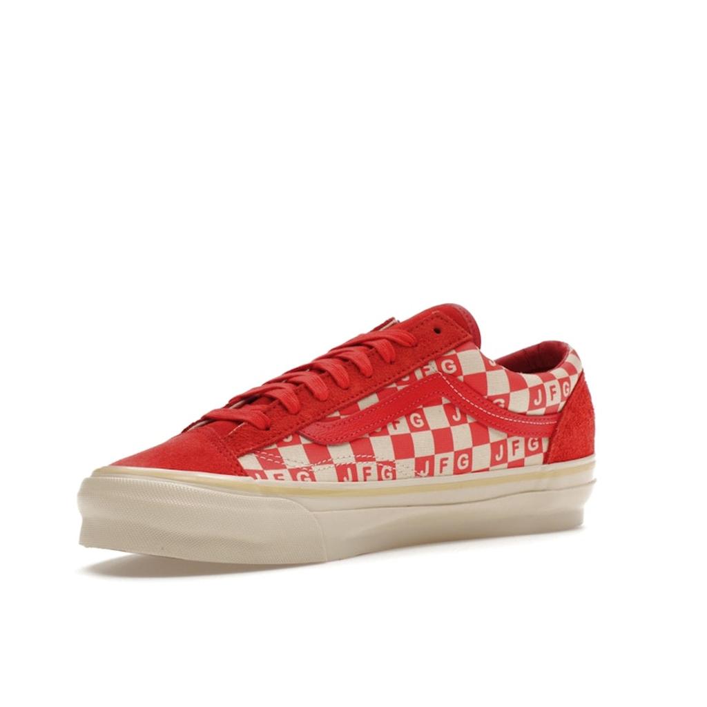 Joe Freshgoods x Vans OG Style 36 LX Honeymoon Stage - Röda Unisex Sneakers Marshmallow VN0A4BVEZYE