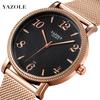 Top Brand Men's Watch Waterproof Fashion Casual Quartz Watch Digital Dial Clear Mesh Strap Watch