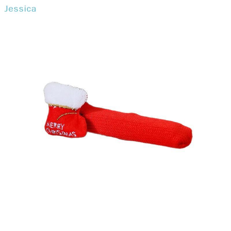 Santa Claus Doorhandle Covers Door Handle Christmas Ornament Family Festives Accessories Christmas Decor