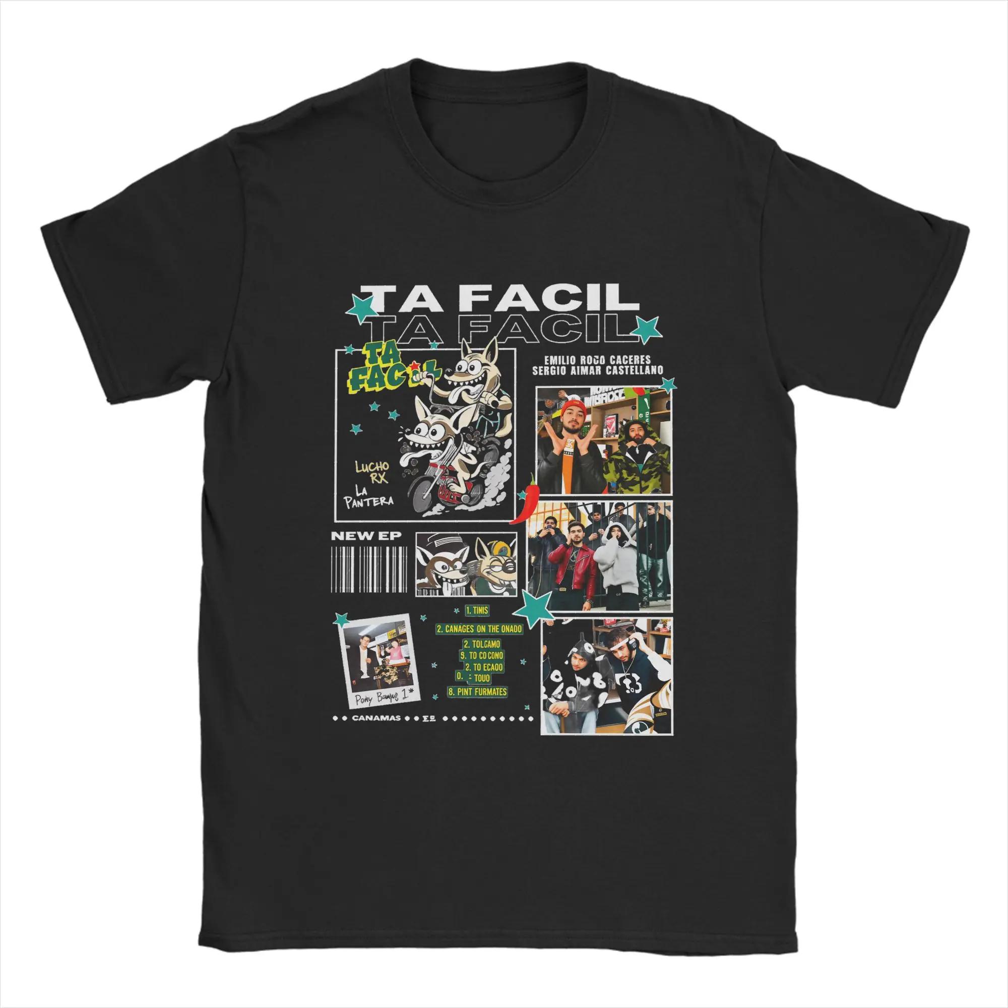 

Ta Facil Lucho RK La Pantera T Shirt for Men Cotton Funny T-Shirts Crew Neck Tees Short Sleeve Clothes Unique 4XL