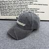 Broken edge letter embroidery baseball cap spring and summer versatile soft top cap ins trendy brand sunshade face small sunscreen cap