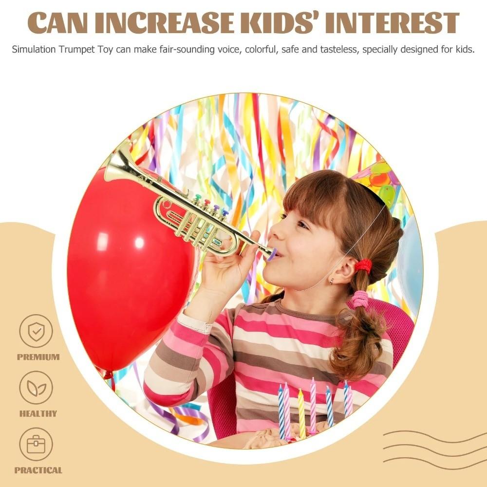 Four-tone Kids Saxophone Toy Simulated Musical Simulation Clarinet Toy  Parent-Child