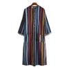 2026 Autumn Men's Striped Exotic Long-Sleeve Shirt-Robe