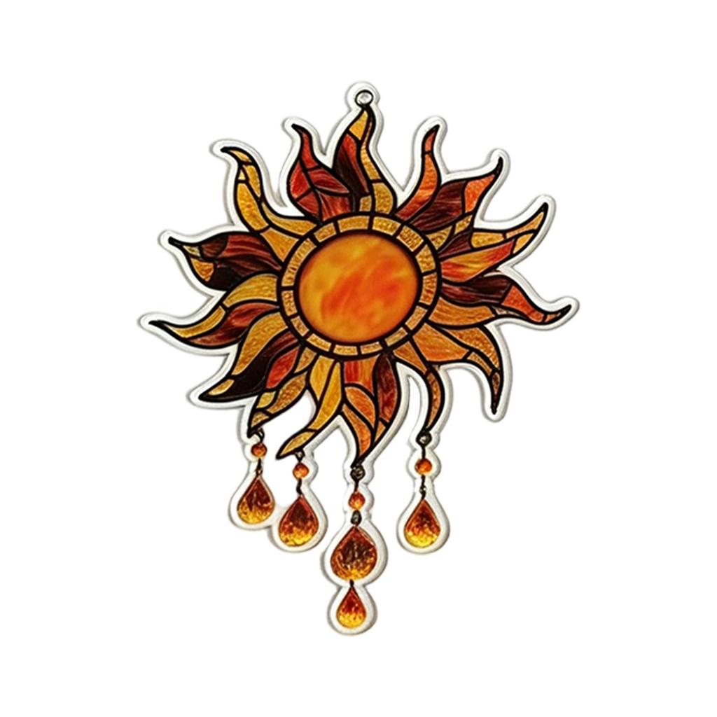 Acrylic Pendant Decoration for Window or Balcony 2D Design with Chain
