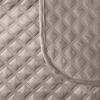 VELVI Bedspread 220x240cm - gray-beige elegance with a geometric pattern