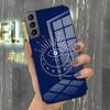 Cute Blue Evil Eye Phone Case For Samsung S26 S25 Plus S20 S20 Plus S22 Ultra S23 FE S21 Plus S21 Ultra Glass Cover