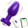 Plug anal Vibrator 10 viteze Butt Plug Masaj vibrator de prostata APP Telecomanda Masturbator feminin Jucării sexuale pentru femei bărbați