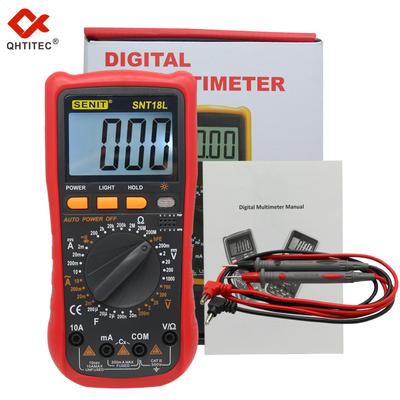 Digital Multimeter Snt18l Ac Dc Voltmeter Ammeter Ohmmeter 3 In 1 Electrician Repair Tool Data Hold Backlight Capacitor Tester