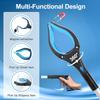 32 Inch Grabber Reacher Tool 360° Rotating Head Wide Jaw Foldable Reacher Grabber Pickup Tool Anti-Slip Rotating Jaw with Magnet
