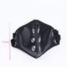 Motorrad Retro Maske PU Leder Vintage Reitmaske Schwarz Braun Punk Stil Für Outdoor Masken