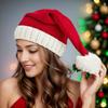 Green Red Christmas Knitted Hat Stripe Parent Child Hat All-match Santa Beanie Hat  Winter/Autumn