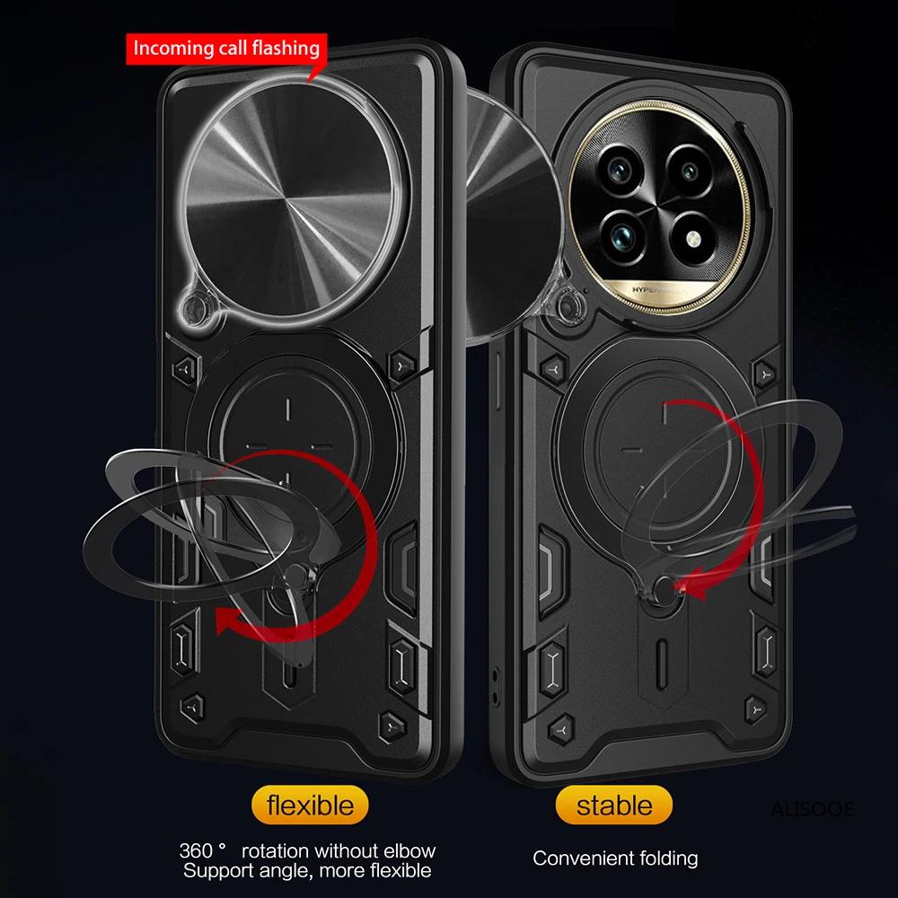 Armor Funda for Honor X9C 5G Case Slide Camera Ring Stand Protection Cover for Honor X60 Pro Shockproof Capa