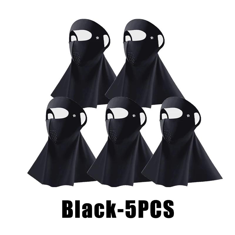 Cool Ice Silk Sun Protection Mask 3D UPF50+ Anti-UV Neck Scarf Neck Protection Dustproof Sunshade Facepiece Outdoor