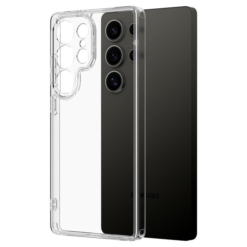 Przezroczyste etui na telefon Samsung Galaxy S25 Ultra TPU+Akryl Wstrząsoodporna tylna obudowa telefonu