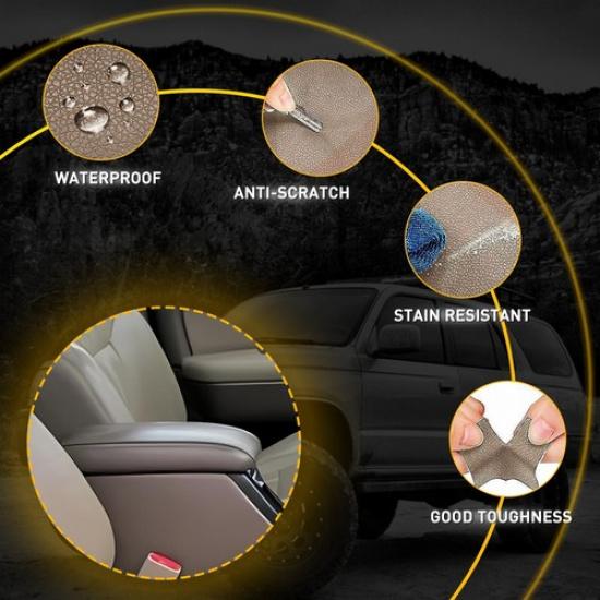 For 1996-00 01 2002 Toyota 4Runner Center Leather Console Lid Armrest Cover Tan