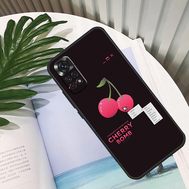 Cherry Pattern Funda For Xiaomi Redmi Note 14 13 10 11 12 15 Pro Plus Case For Redmi 15 13C 12C 10C 14C 15C