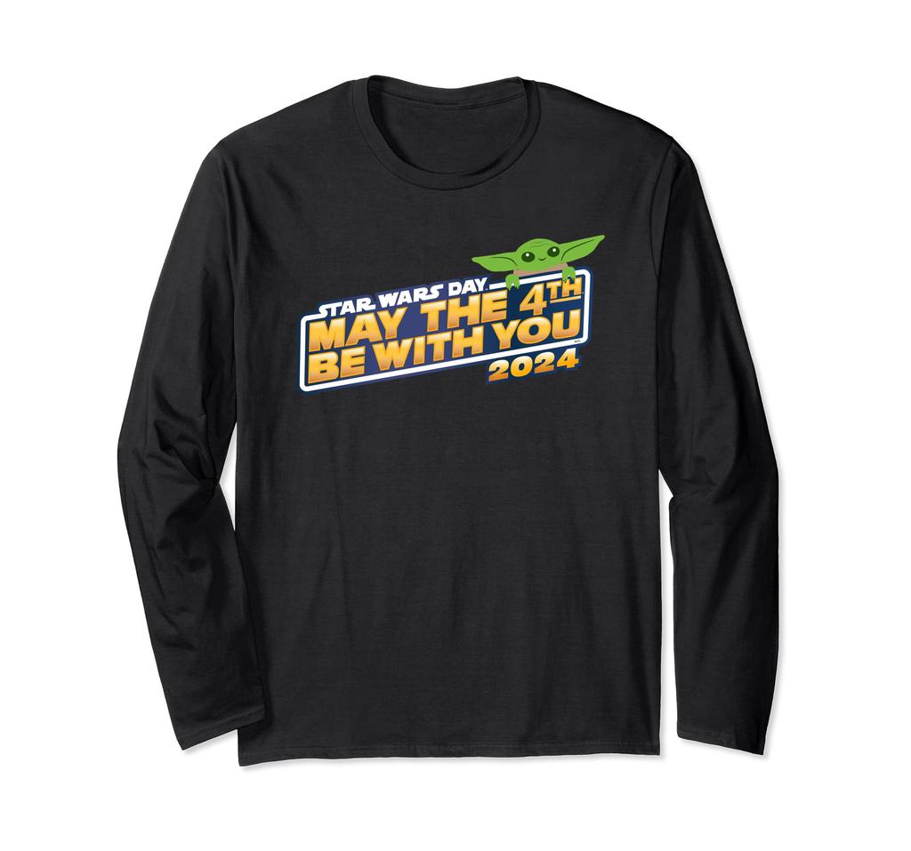 STAR WARS Grogu Star Wars Day May the 4th Be With You 2024 Long Sleeve T-Shirt