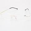 High definition memory ultralight business alloy reading glasses men and women trimmed rimless glasses reading glasses anti-blue light mirror metal