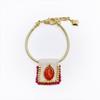 Exquisite Fabric Vintage Braclet Beaded Gold Hand Rope Fashion Metal Bracelet  Female
