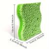 Wood Pulp Cotton Dishwashing Sponge Block Clean Degreasing Magic Rub, Non-Scratch Scrub Sponge with Double-Side Design