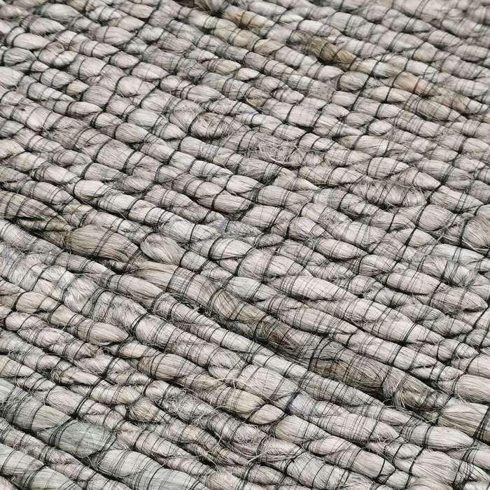 Tapis salon tressé en jute gris 160x230
