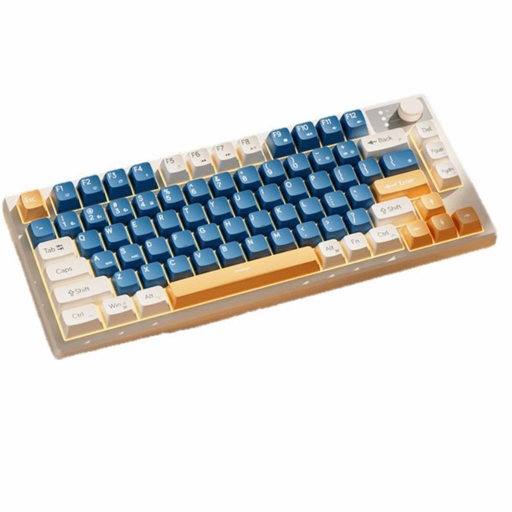 Wired Connection Gaming Mechanical Keyboard Compact Layout Ultra-Quiet Mechanical Feel Keyboard 75 Layout