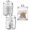 4pcs Plastic Cotton Swab Box Jewelry Box Storage Box Crystal Cotton Swab Box Transparent Cotton Swab Box