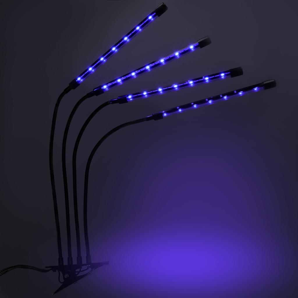 Led Plant Growth Lamp 80 Diodes Timer 25 W Home Plant Cultivation With Mains Adapter