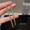 Exquisite Quastenohrringe mit Silbernadel und Diamanten: Europäischer & Amerikanischer Stil, Trendig, Auffällig & Einzigartiger Ohrschmuck für Frauen